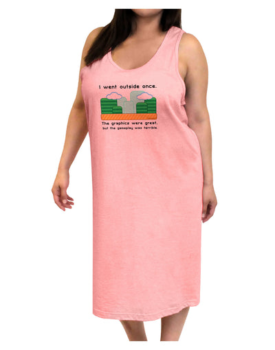 The Gameplay Was Terrible Adult Tank Top Dress Night Shirt-Night Shirt-TooLoud-Pink-One-Size-Adult-Davson Sales