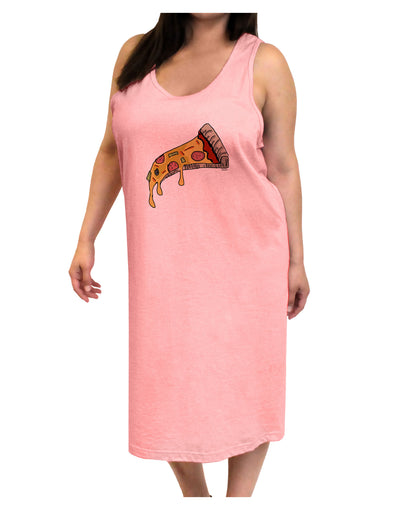 TooLoud Pizza Slice Adult Tank Top Dress Night Shirt-Night Shirt-TooLoud-Pink-One-Size-Adult-Davson Sales