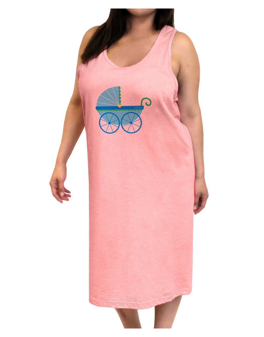 Baby Boy Carriage Adult Tank Top Dress Night Shirt-Night Shirt-TooLoud-White-One-Size-Adult-Davson Sales