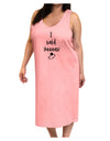 TooLoud I said Yaaas! Adult Tank Top Dress Night Shirt-Night Shirt-TooLoud-Pink-One-Size-Adult-Davson Sales