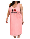 I Heart Pirates Adult Tank Top Dress Night Shirt-Night Shirt-TooLoud-Pink-One-Size-Adult-Davson Sales