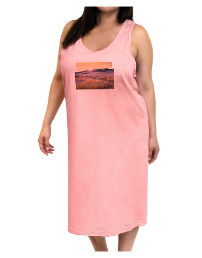 Colorado Sand Dunes Cutout Adult Tank Top Dress Night Shirt-Night Shirt-TooLoud-Pink-One-Size-Adult-Davson Sales