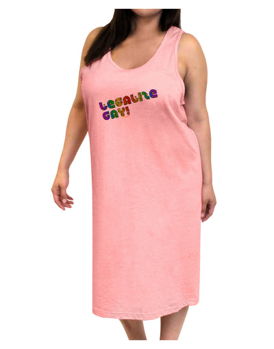 Legalize Gay - Rainbow Adult Tank Top Dress Night Shirt-Night Shirt-TooLoud-Pink-One-Size-Adult-Davson Sales