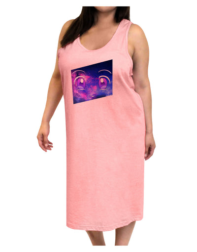 Cute Cosmic Eyes Adult Tank Top Dress Night Shirt-Night Shirt-TooLoud-Pink-One-Size-Adult-Davson Sales