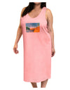 Castlewood Canyon Watercolor Adult Tank Top Dress Night Shirt-Night Shirt-TooLoud-Pink-One-Size-Adult-Davson Sales