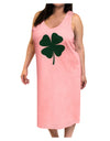 Lucky Four Leaf Clover St Patricks Day Adult Tank Top Dress Night Shirt-Night Shirt-TooLoud-Pink-One-Size-Adult-Davson Sales
