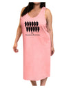 Twelve Drummers Drumming Text Adult Tank Top Dress Night Shirt-Night Shirt-TooLoud-Pink-One-Size-Adult-Davson Sales