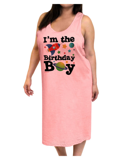 I'm the Birthday Boy - Outer Space Design Adult Tank Top Dress Night Shirt by TooLoud-Night Shirt-TooLoud-Pink-One-Size-Adult-Davson Sales