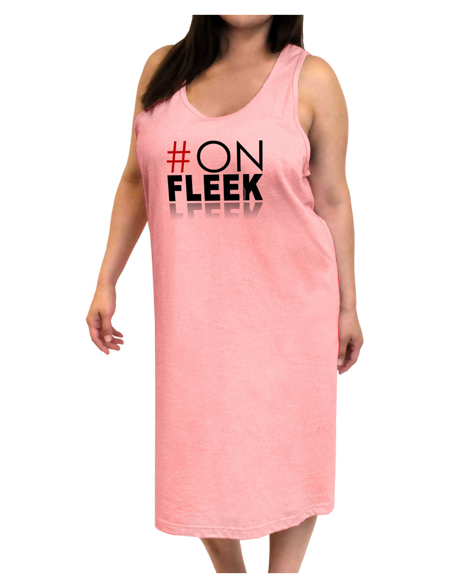 Hashtag On Fleek Adult Tank Top Dress Night Shirt-Night Shirt-TooLoud-White-One-Size-Adult-Davson Sales