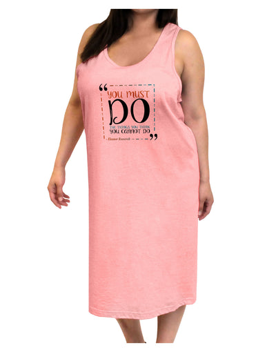 TooLoud You Must Eleanor R Adult Tank Top Dress Night Shirt-Night Shirt-TooLoud-Pink-One-Size-Adult-Davson Sales