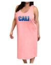 Cali Ocean Bubbles Adult Tank Top Dress Night Shirt by TooLoud-Night Shirt-TooLoud-Pink-One-Size-Adult-Davson Sales