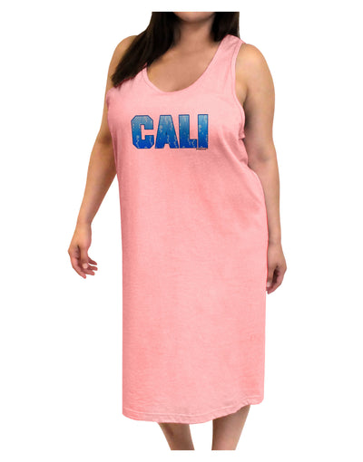 Cali Ocean Bubbles Adult Tank Top Dress Night Shirt by TooLoud-Night Shirt-TooLoud-Pink-One-Size-Adult-Davson Sales