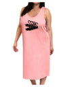 Seven Swans A Swimming Adult Tank Top Dress Night Shirt-Night Shirt-TooLoud-Pink-One-Size-Adult-Davson Sales