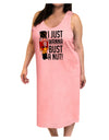 I Just Wanna Bust A Nut Nutcracker Adult Tank Top Dress Night Shirt by-Night Shirt-TooLoud-Pink-One-Size-Adult-Davson Sales