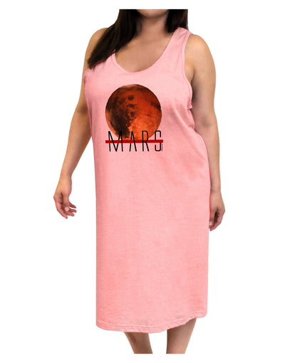 Planet Mars Text Adult Tank Top Dress Night Shirt-Night Shirt-TooLoud-Pink-One-Size-Adult-Davson Sales