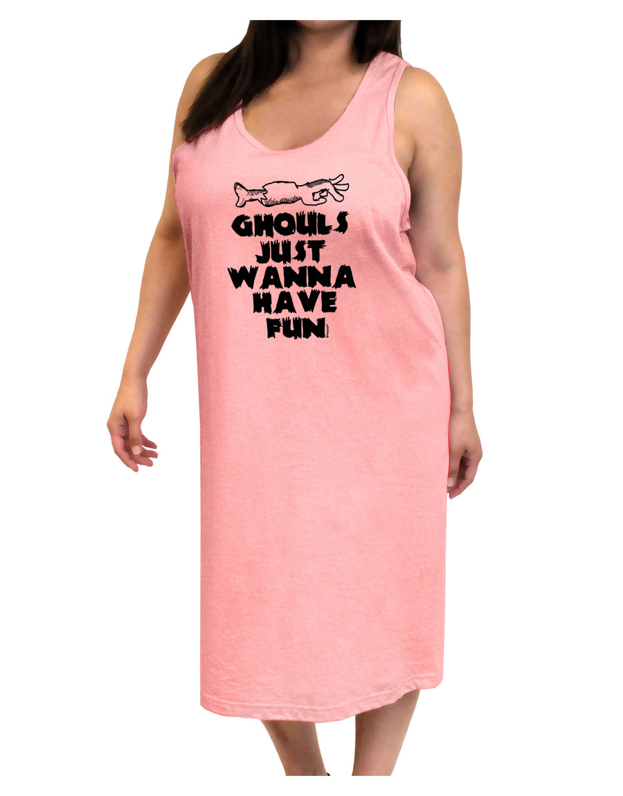 Ghouls Just Wanna Have Fun Adult Tank Top Dress Night Shirt-Night Shirt-TooLoud-White-One-Size-Adult-Davson Sales