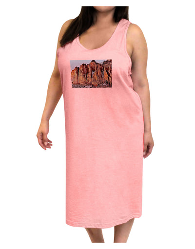 Colorado Mountain Spires Adult Tank Top Dress Night Shirt-Night Shirt-TooLoud-Pink-One-Size-Adult-Davson Sales