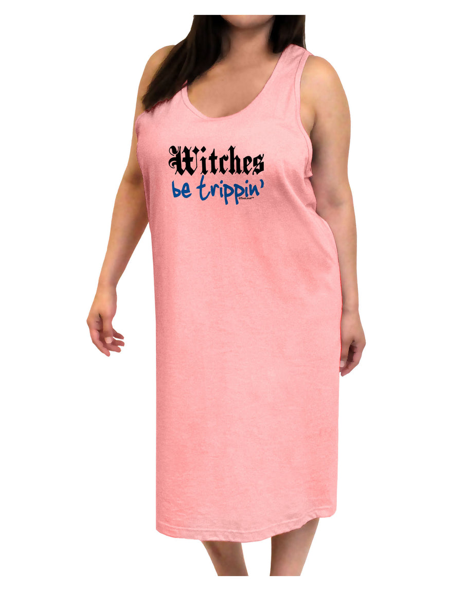 Witches Be Trippin Blue Adult Tank Top Dress Night Shirt-Night Shirt-TooLoud-White-One-Size-Adult-Davson Sales