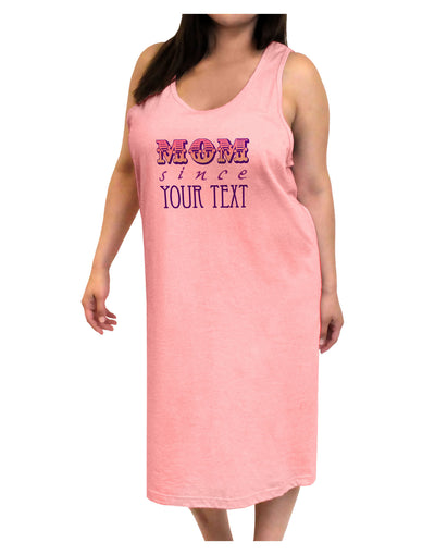 Personalized Mom Since ___ Adult Tank Top Dress Night Shirt-Night Shirt-TooLoud-Pink-One-Size-Adult-Davson Sales