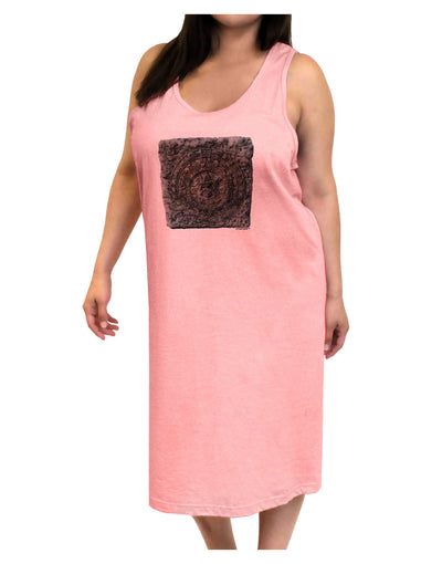 Stone Carving Watercolor Adult Tank Top Dress Night Shirt-Night Shirt-TooLoud-Pink-One-Size-Adult-Davson Sales