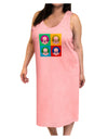 Clown Face Pop Art 2 Adult Tank Top Dress Night Shirt-Night Shirt-TooLoud-Pink-One-Size-Adult-Davson Sales