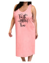 Faith Conquers Fear Adult Tank Top Dress Night Shirt-Night Shirt-TooLoud-Pink-One-Size-Adult-Davson Sales
