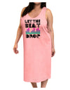 Let the Beat Drop Design Adult Tank Top Dress Night Shirt by TooLoud-Night Shirt-TooLoud-Pink-One-Size-Adult-Davson Sales