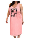 Notice Me Senpai Artistic Text Adult Tank Top Dress Night Shirt-Night Shirt-TooLoud-Pink-One-Size-Adult-Davson Sales