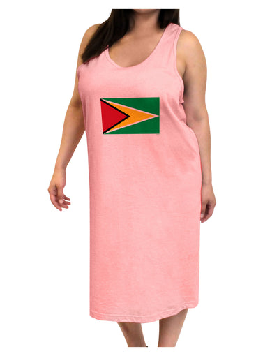 TooLoud Guyana Flag Adult Tank Top Dress Night Shirt-Night Shirt-TooLoud-Pink-One-Size-Adult-Davson Sales