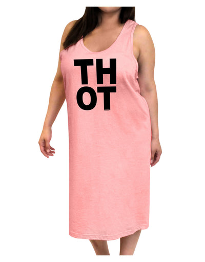 THOT Bold Text Adult Tank Top Dress Night Shirt-Night Shirt-TooLoud-Pink-One-Size-Adult-Davson Sales