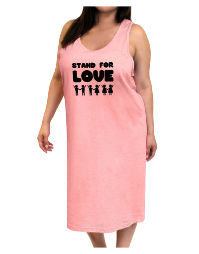 Stand For Love Adult Tank Top Dress Night Shirt-Night Shirt-TooLoud-Pink-One-Size-Adult-Davson Sales