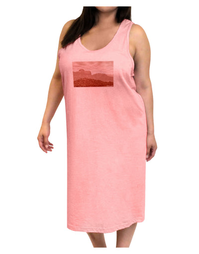 Red Planet Landscape Adult Tank Top Dress Night Shirt-Night Shirt-TooLoud-Pink-One-Size-Adult-Davson Sales