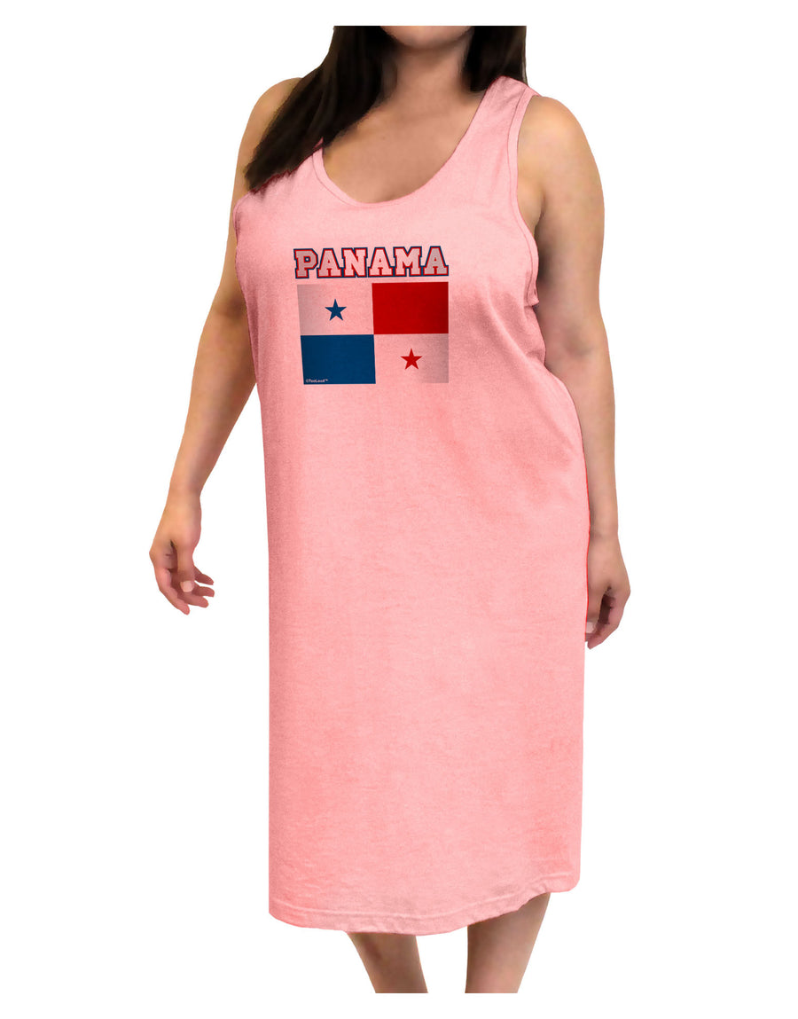 Panama Flag Adult Tank Top Dress Night Shirt-Night Shirt-TooLoud-White-One-Size-Adult-Davson Sales