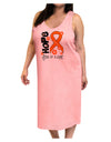 Hope for a Cure - Orange Ribbon Leukemia - Flowers Adult Tank Top Dress Night Shirt-Night Shirt-TooLoud-Pink-One-Size-Adult-Davson Sales