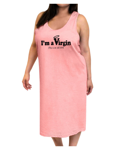 I'm a Virgin - Humor Adult Tank Top Dress Night Shirt by TooLoud-Night Shirt-TooLoud-Pink-One-Size-Adult-Davson Sales