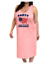 Party Like It's My Birthday - 4th of July Adult Tank Top Dress Night Shirt-Night Shirt-TooLoud-Pink-One-Size-Adult-Davson Sales