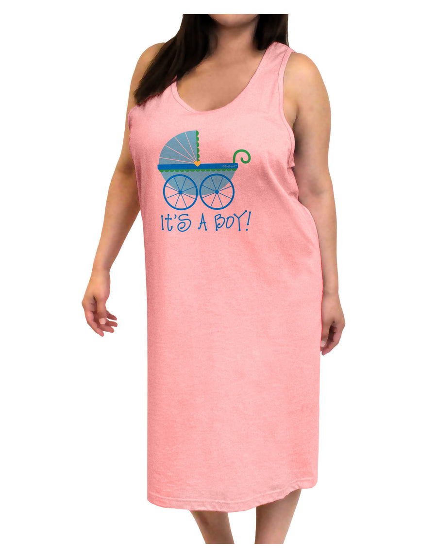 It's a Boy - Baby Boy Carriage Adult Tank Top Dress Night Shirt-Night Shirt-TooLoud-White-One-Size-Adult-Davson Sales