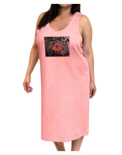 Monarch Butterfly Photo Adult Tank Top Dress Night Shirt-Night Shirt-TooLoud-Pink-One-Size-Adult-Davson Sales