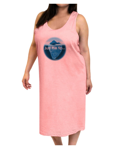 Iceberg Just the Tip Adult Tank Top Dress Night Shirt-Night Shirt-TooLoud-Pink-One-Size-Adult-Davson Sales