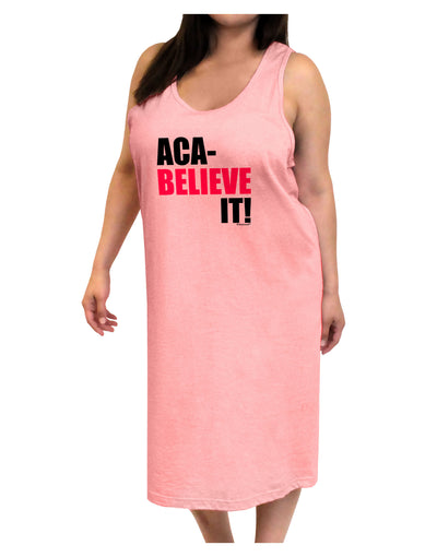 Aca Believe It Adult Tank Top Dress Night Shirt-Night Shirt-TooLoud-Pink-One-Size-Adult-Davson Sales