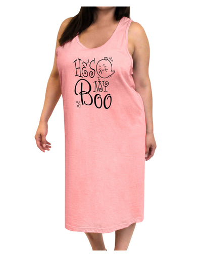 He's My Boo Adult Tank Top Dress Night Shirt-Night Shirt-TooLoud-Pink-One-Size-Adult-Davson Sales