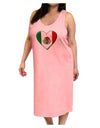 Mexican Flag Heart - Beveled Adult Tank Top Dress Night Shirt by TooLoud-Night Shirt-TooLoud-Pink-One-Size-Adult-Davson Sales