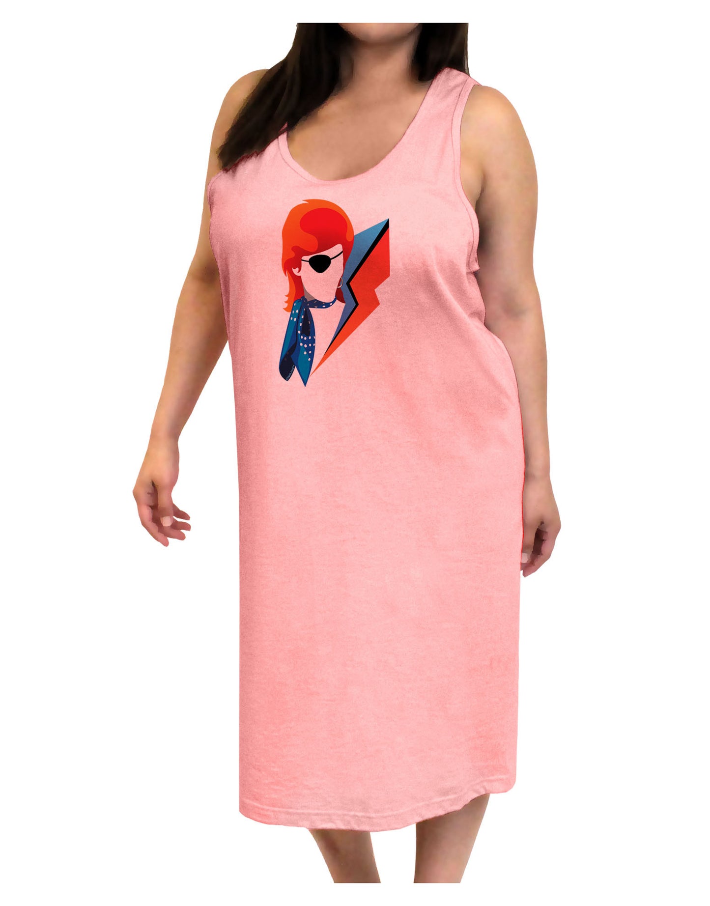 The Glam Rebel Adult Tank Top Dress Night Shirt-Night Shirt-TooLoud-Pink-One-Size-Adult-Davson Sales