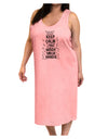 Keep Calm and Wash Your Hands Adult Tank Top Dress Night Shirt Pink To