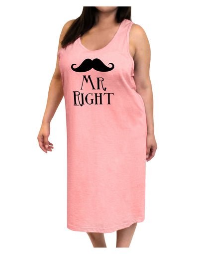 Mr Right Adult Tank Top Dress Night Shirt-Night Shirt-TooLoud-Pink-One-Size-Adult-Davson Sales