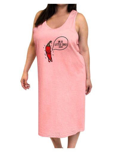 I'm a Little Chilli Adult Tank Top Dress Night Shirt-Night Shirt-TooLoud-Pink-One-Size-Adult-Davson Sales