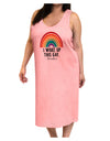 TooLoud I Woke Up This Gay Adult Tank Top Dress Night Shirt-Night Shirt-TooLoud-Pink-One-Size-Adult-Davson Sales