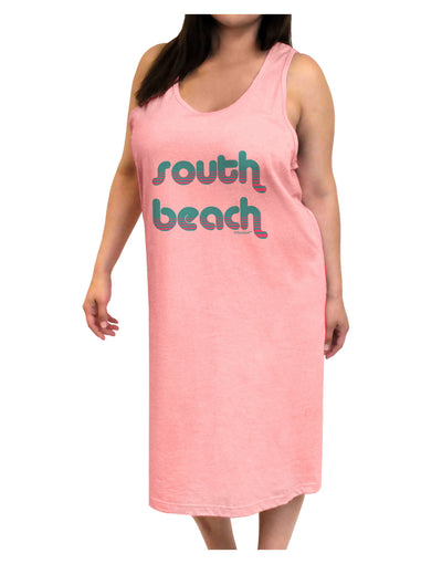 South Beach Color Scheme Design Adult Tank Top Dress Night Shirt by TooLoud-Night Shirt-TooLoud-Pink-One-Size-Adult-Davson Sales