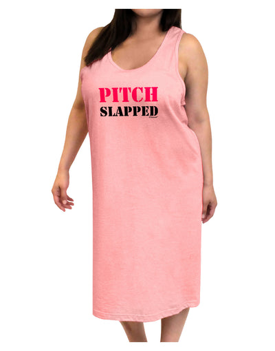 Pitch Slapped - Pink Adult Tank Top Dress Night Shirt-Night Shirt-TooLoud-Pink-One-Size-Adult-Davson Sales