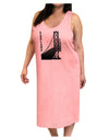 Oakland Text Bay Bridge Adult Tank Top Dress Night Shirt-Night Shirt-TooLoud-Pink-One-Size-Adult-Davson Sales